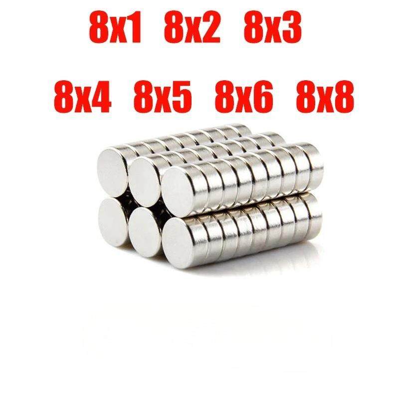 软磁铁圆形冰箱贴8×2磁钢磁片小磁铁吸铁石8×3/4钕铁硼强磁