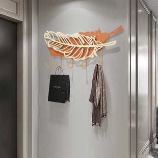 架简约钩玄挂钩墙面奢挂衣关门创意入户门架挂墙上挂衣口轻