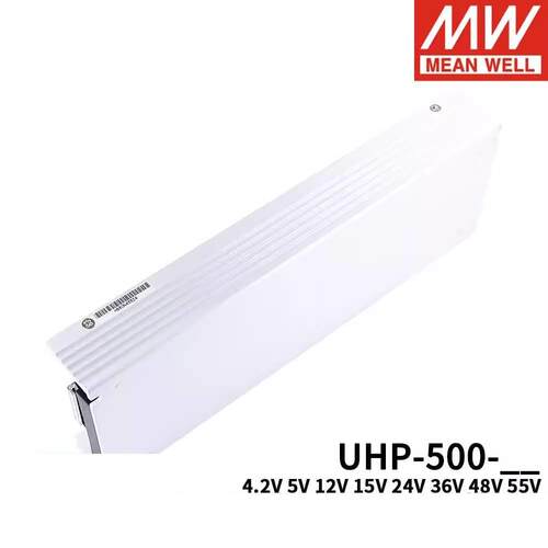 明纬开关电源UHP-500R 4.2V5V12V15V24V36V48V55 500W单组PFC