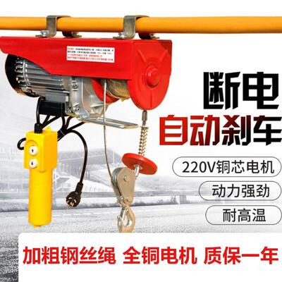电动葫芦220V家用小吊机建筑装修起重机提升机卷扬机