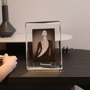 6寸7寸时尚 轻奢水晶相框摆台照片高级感婚纱照结婚纪念礼物样板房