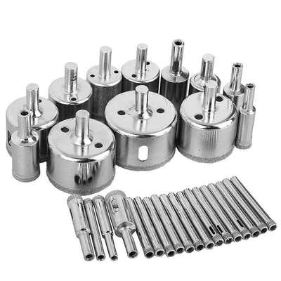 30Pcs Diamond Coated Drill Bit Set Tile Marble Glass Ceramic