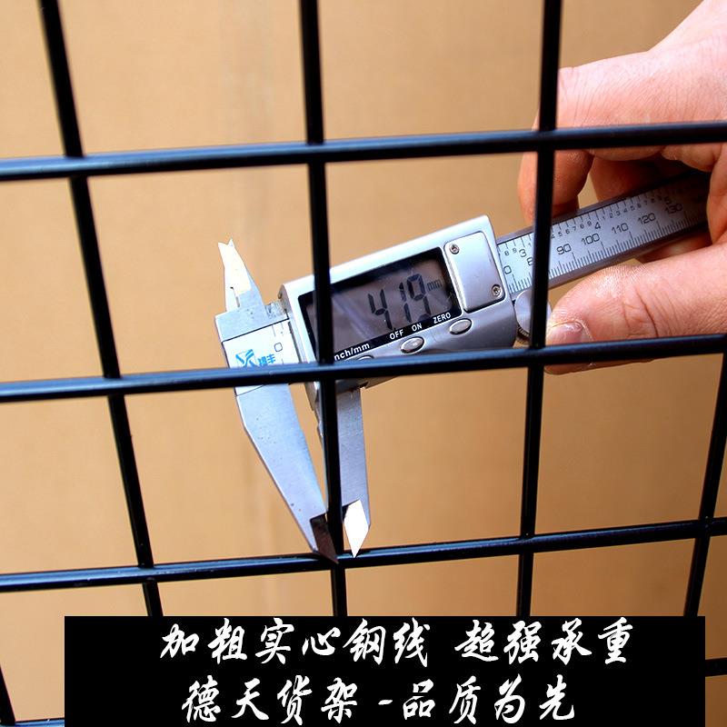 落地加粗网片网格货架展示架饰品挂件架地摊货架中岛服装架