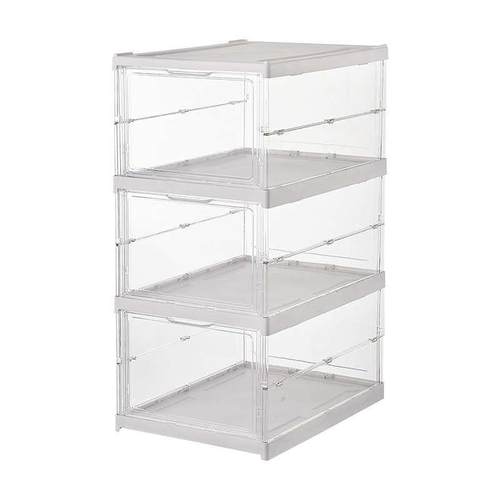 免安装鞋盒收纳盒透明防尘网红亚克力鞋墙鞋柜高帮球鞋子收纳