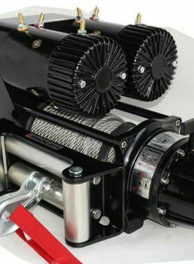 汽车越野 绞盘12v 12000lbs 电动绞盘绞车双电机绞盘