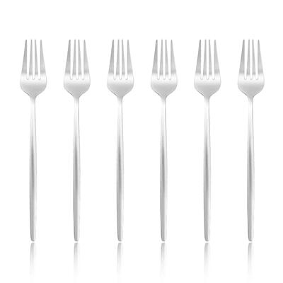 6 Pcs Silvere/Golden Flatware Modern Stainless Steel Dinner