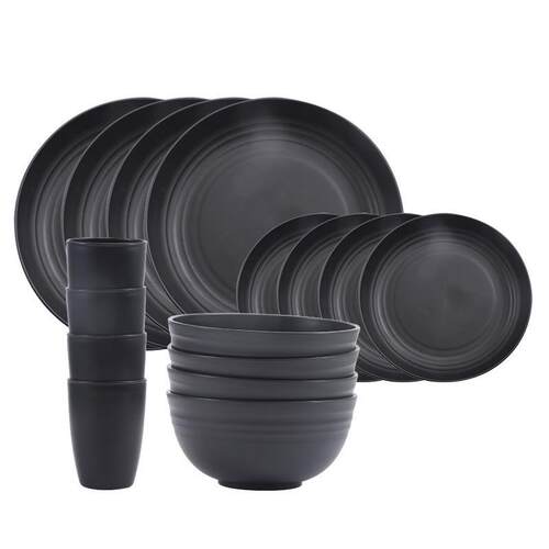 Wheat Straw Cereal Bowls Bowl Cup Household Dining Plate Set