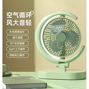 桌面电风扇家用小型夜灯便携式 新款 折叠usb风扇迷你小风扇批发