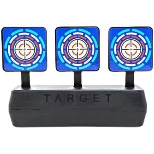 三连自动复位回弹靶 计分标靶 吃鸡CS枪配件训练练习射击标靶器械