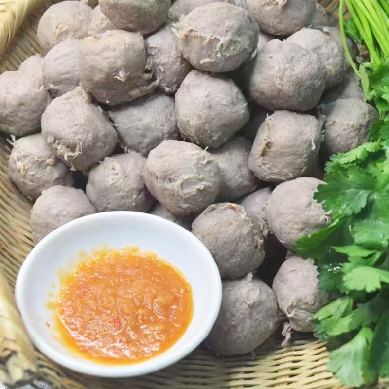 广东梅州客家牛肉丸火锅食材丸子牛筋丸250克