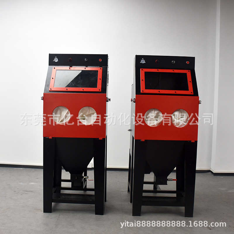 亿台 小型工件表面喷砂处理 箱式手动喷砂机【工厂批量】