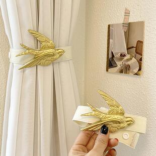 可爱燕子窗帘捆绑带一对纱帘扎束带收纳收拢夹绳客厅卧室装饰点缀