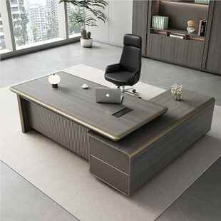 老板总董事长办公桌高级感大班桌台经理办公室桌桌办公裁lbz-133