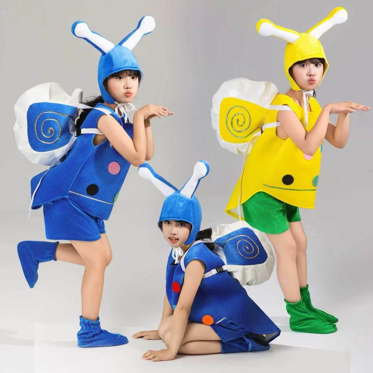 新款蜗牛的梦想舞蹈表演服儿童动物演出服装卡通小蜗牛扮演男女童