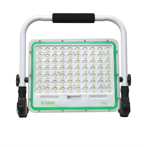 亚明LED充电投光灯100W200W应急手提灯自带蓄电池户外移动探照灯
