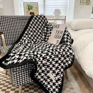 千鸟格沙发毯床上毛毯办公室午睡毯床搭床旗床尾毯 3452人收藏