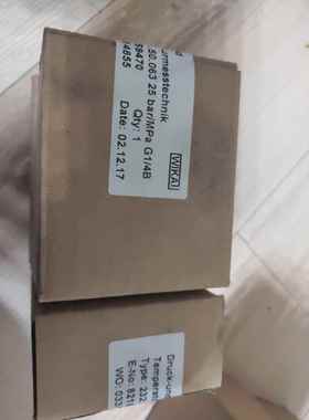 威卡WIKA 全不锈钢波登管压力表 232.50.063 25bar/mpa径向 G1/4B