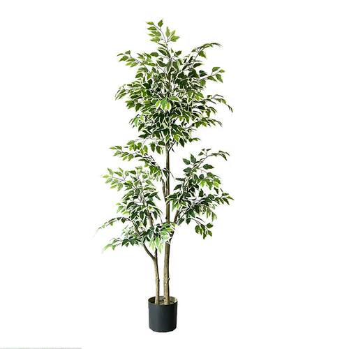 仿真假绿植植物景观造景仿真树假树装饰室内楼梯下拐角造景组合榕