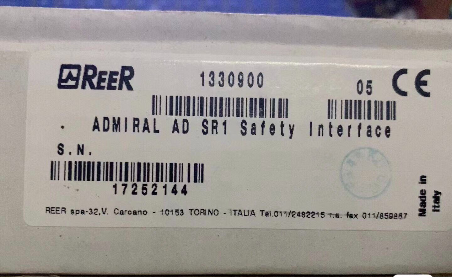 意大利睿奥REER+ADSR1+PN:8011982光幕用安