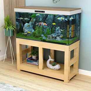 鱼缸箱底子柜鱼缸柜子实TDW木底座鱼缸架水族架鱼缸桌实木鱼子缸