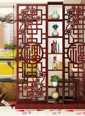 新断jls6M59J中式福屏风隔字客厅小户型现代简约装饰木门厅实进门
