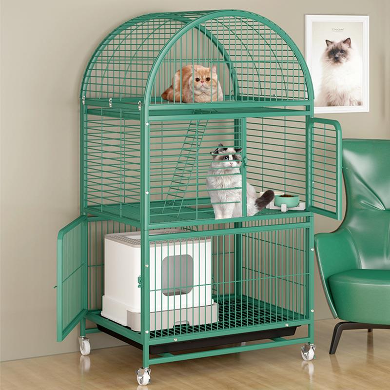 猫笼子超大空间多层室内家用猫咪别墅两层猫窝带厕所厂家直销猫笼
