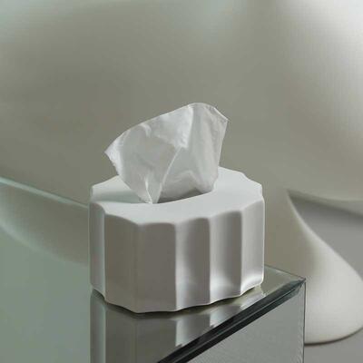 厅奶油风现代简约陶纸瓷纸盒摆件巾客茶几抽纸盒创意餐巾ORM盒装