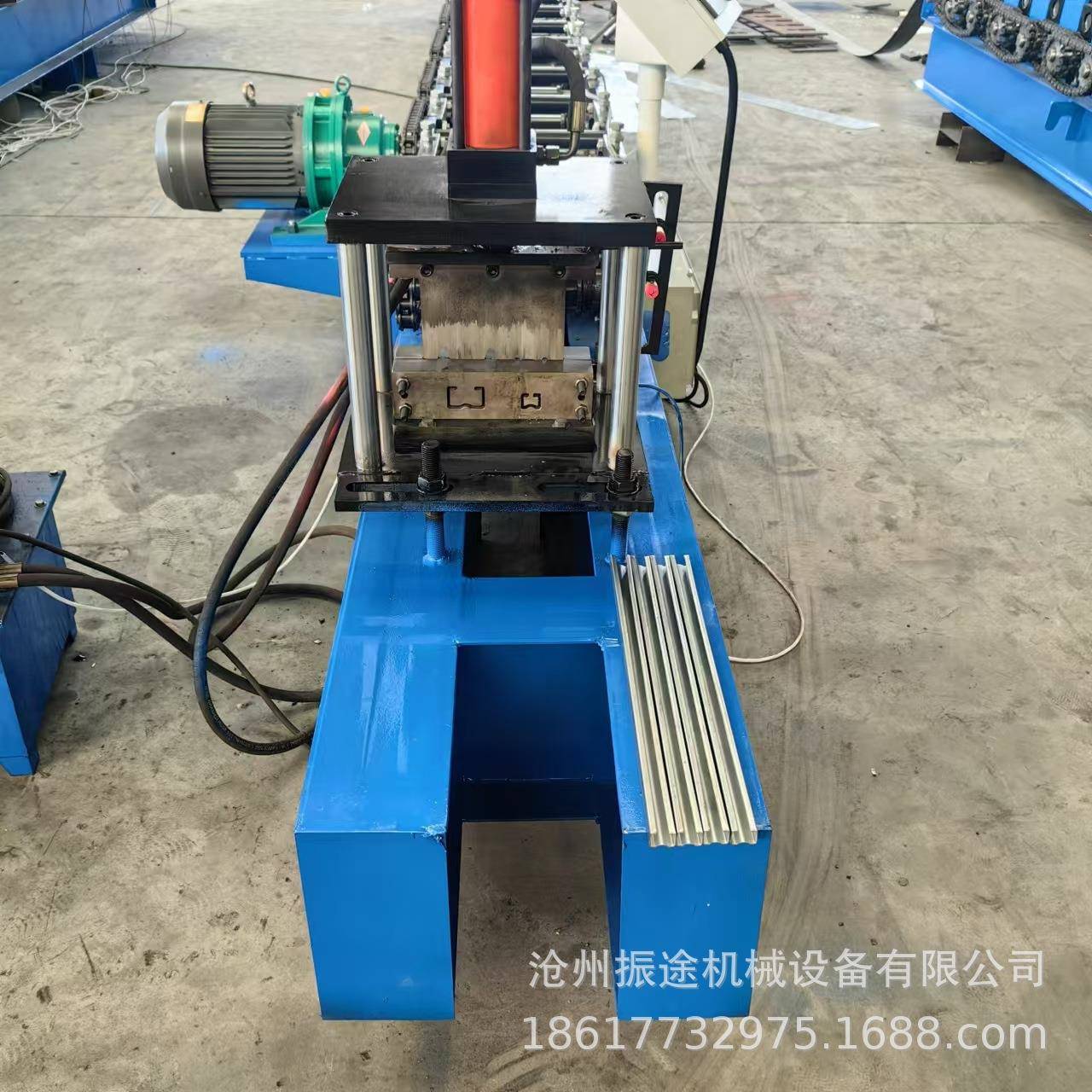 双C型钢压瓦机C型钢冲孔成型设备厂家C型光伏支架压瓦机设备