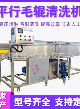 柠檬平行毛辊清洗机海蛎子生蚝清洗去泥机铁杆山大姜清洗设备