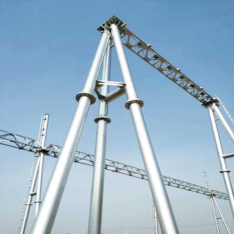 人字柱构升压站构架装220kV构架泰翔支GZJ220制架作运输安设备架