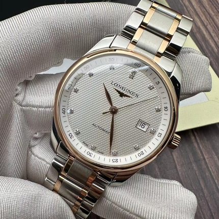 9.8新 浪琴名匠系列18K玫瑰金自动机械腕表40MM男表L2.793.5.77.7