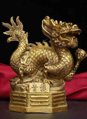 新款直销黄铜 四方神兽摆件 仿古八卦青龙白虎朱雀玄武四神兽套装