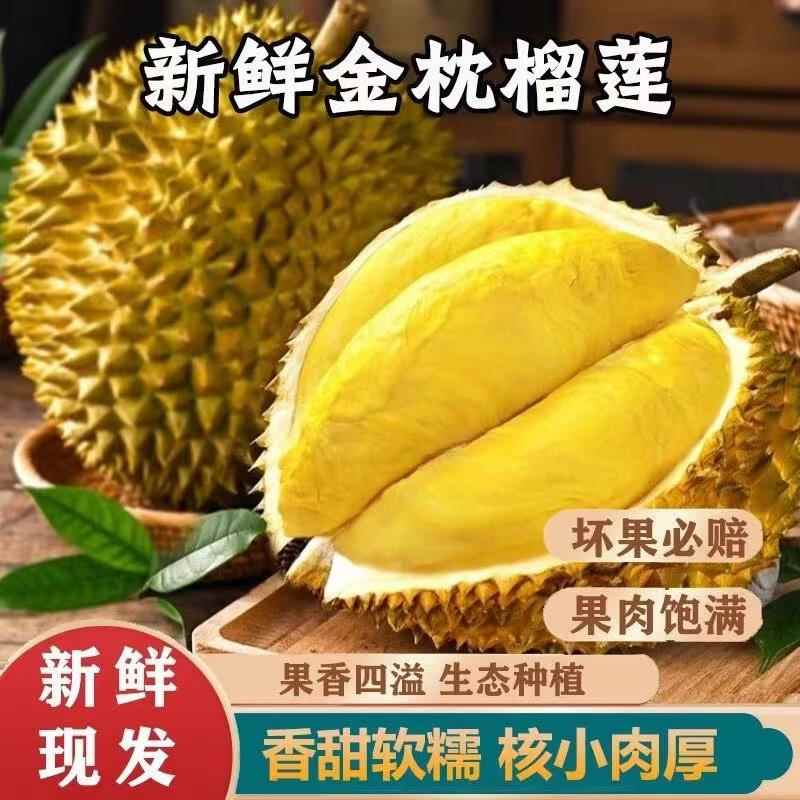 榴莲泰国金枕头新鲜现摘小巴掌整箱带壳应季生鲜顺丰可选
