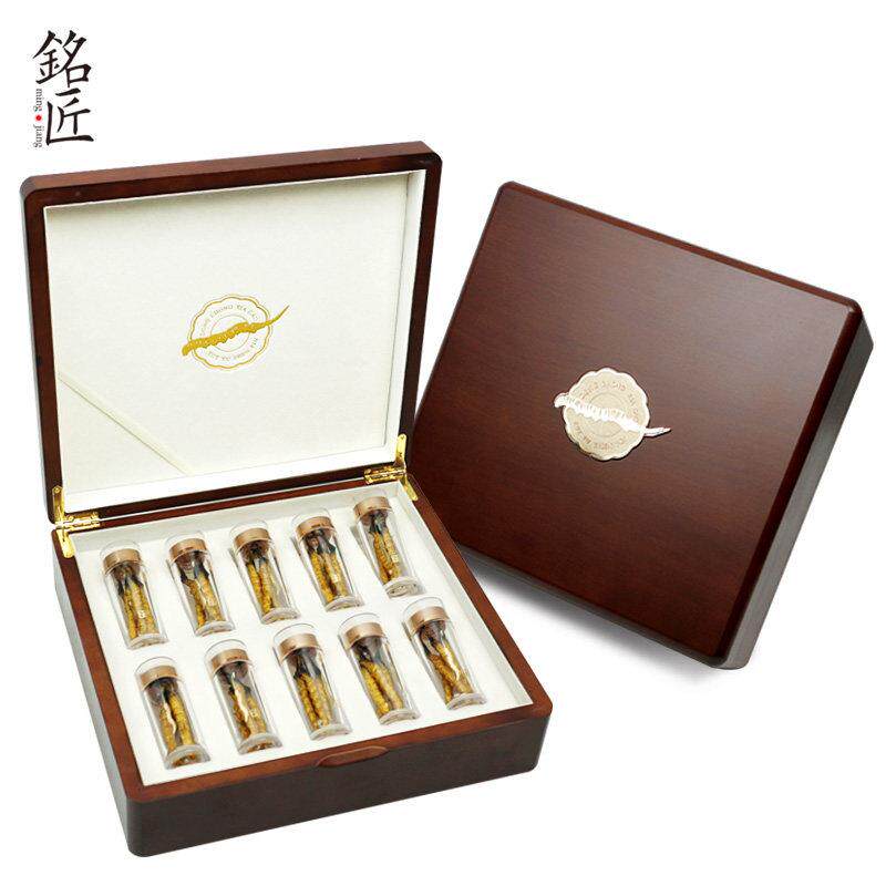 虫草礼品盒空盒圆内盒装10祇装冬虫夏草礼品包装空盒可定制虫草盒