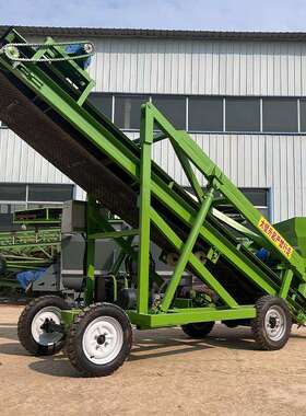 牛场羊饲草自动取草堆机5米升降WQZ青贮抓草机养料殖横移行走取机