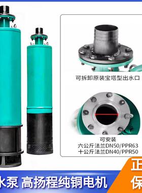 内装式多级潜水泵380V污水泵下吸式压扬程排污泵WQXN矿用防爆