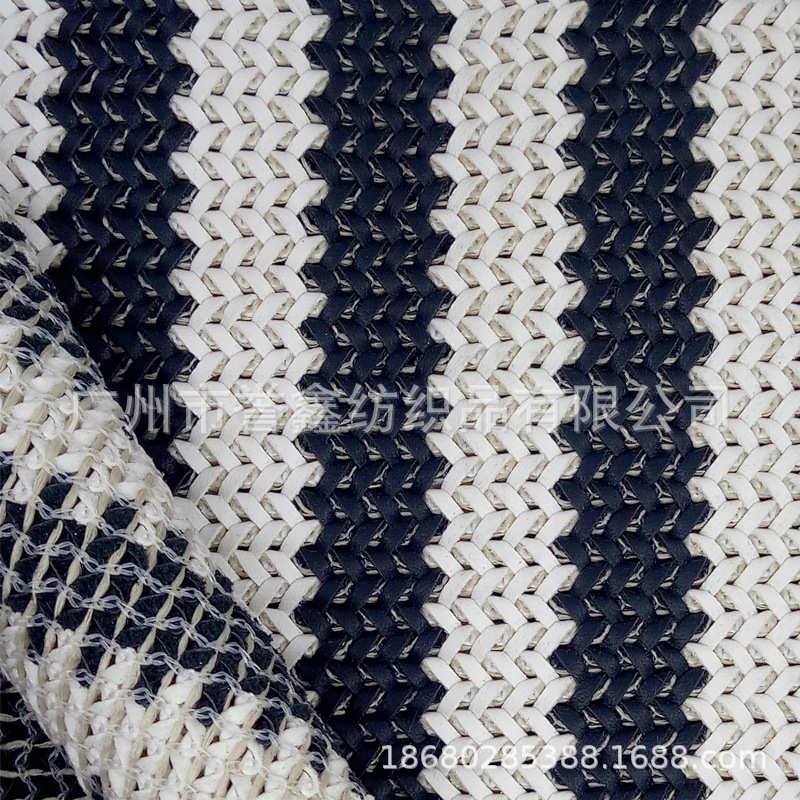 厂价pu编织面料编织皮革面料箱包鞋材pp编织