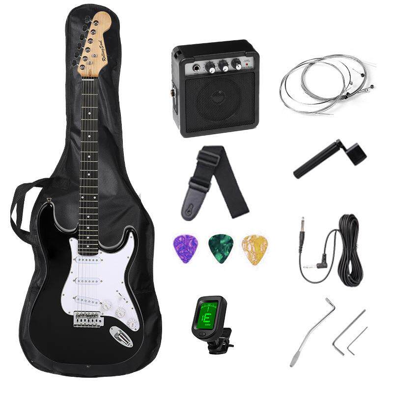 ST型专业电吉他初学者新手入门带5w音箱套装黑色乐器现货现货