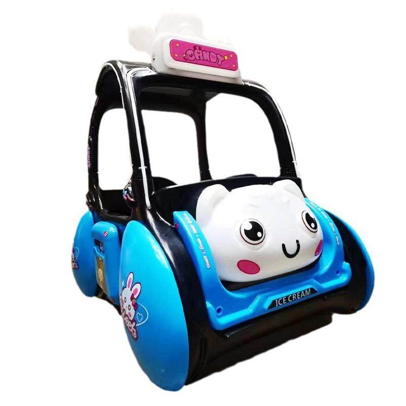 广场游乐车夜市摆摊儿童碰碰车新款发光双人亲子电动卡丁车越野车