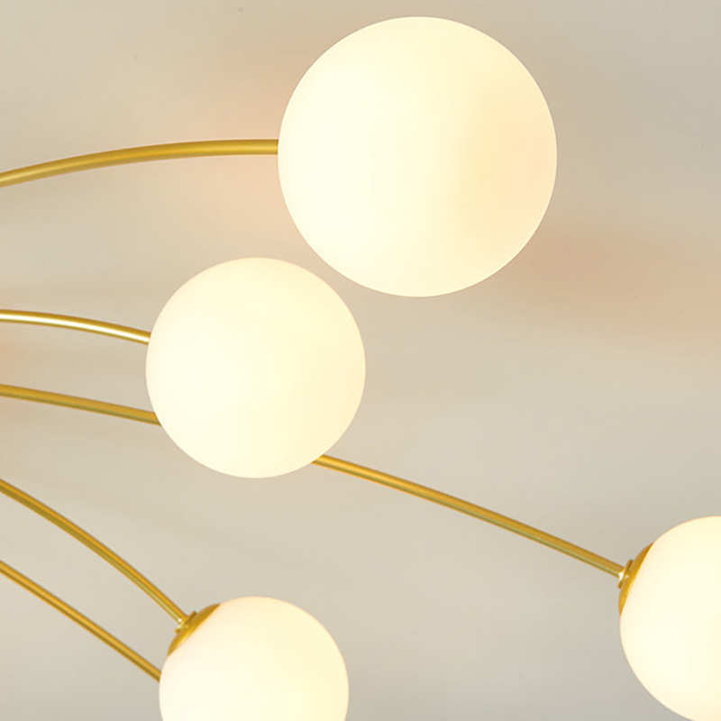 北欧led卧室吸顶灯现代简约大气轻奢创意网红ins灯饰魔豆客厅灯具