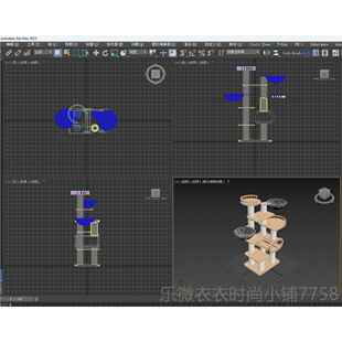 新款灰崽缅实木猫爬架窝猫树一 因布偶猫舍猫体别墅 中猫大型豪华