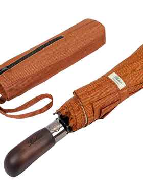 正品现英国Balios手工实木手柄女 雨两货用雨伞晴速干 折叠自全动