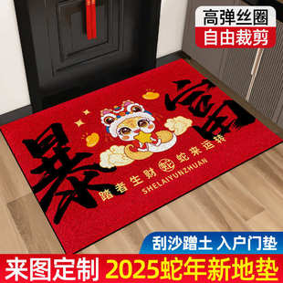 入门家用丝圈玄关自由裁剪门前垫 入户门地垫门垫门口地垫过年新款