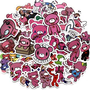 50PCS Angry Bears Stickers Anime Stickers For Laptop Luggag