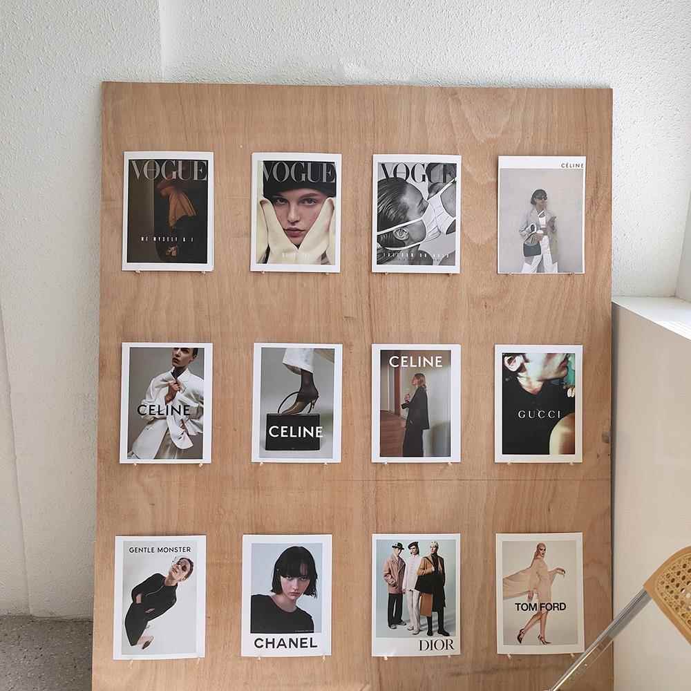 ins时尚封面杂志装饰卡片道具服装店墙贴海报摄影墙面拍照背景卡