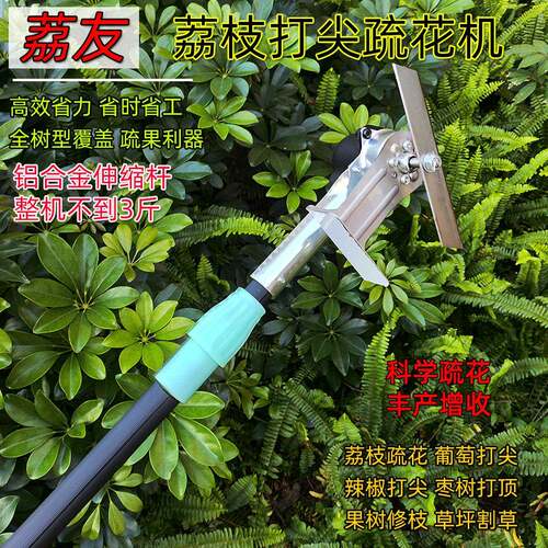 荔枝疏花机电动铝合金修剪机葡萄辣椒新款果树园林园艺伸缩打尖机