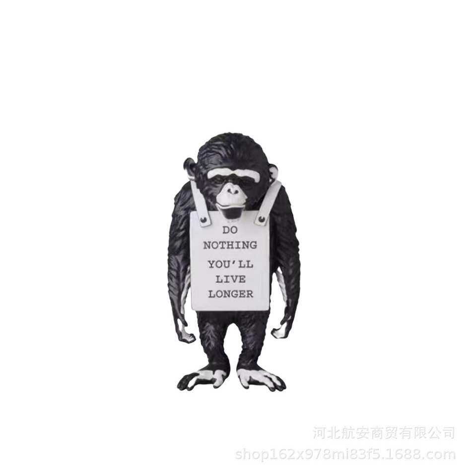 现代简约创意树脂工艺品抽象卡通可爱摆件样板间桌面儿童房软装