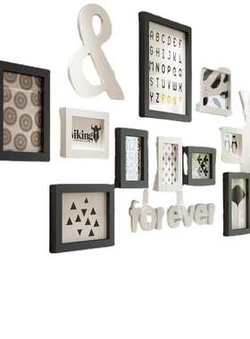 包邮【2422】加夫列莱北欧实木相框照片墙/相框墙装饰画批发