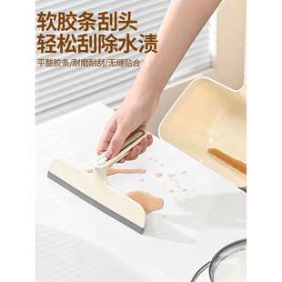 茶几杂物收纳桶家用零食果皮轻奢迷你纸篓 带刮板桌面垃圾桶手柄式