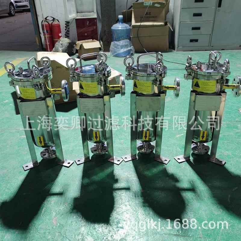 不锈钢3号袋式过滤机DSP5可定制进出口大小可抛光喷砂多样